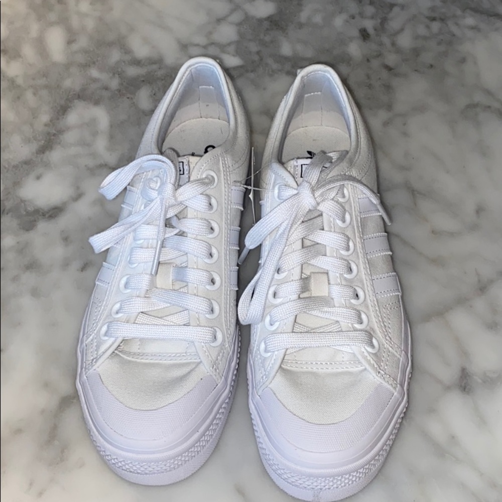 ADIDAS Nizza Platform White sneaker!